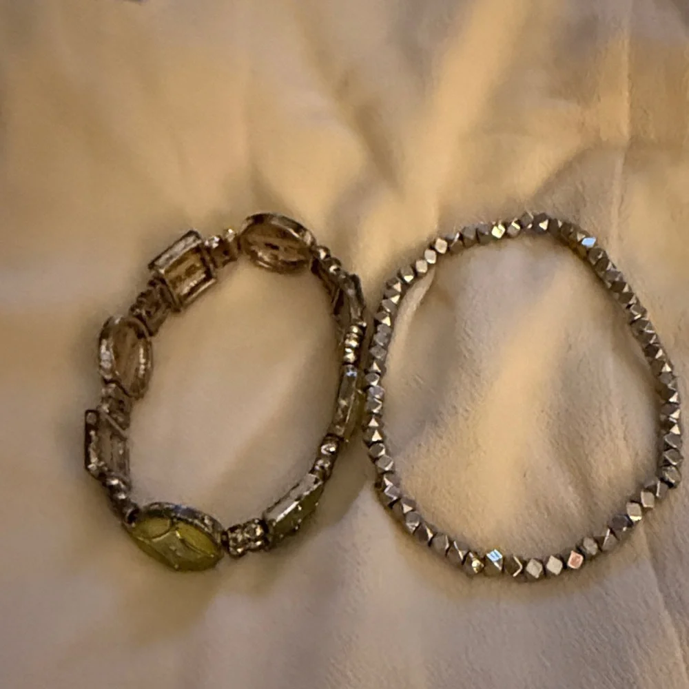 Elegant Silver and Gold Beaded Bracelets